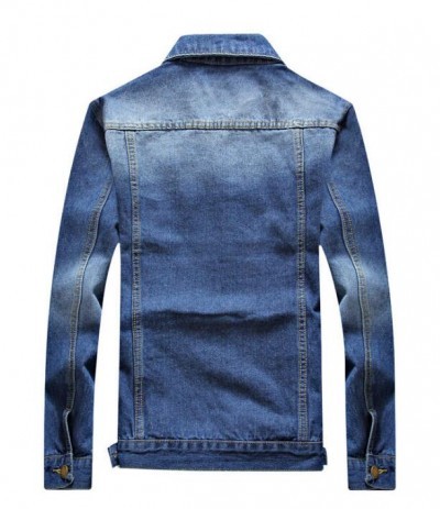 SKJN002 design tailored denim jacket style custom casual denim jacket style custom-made men's denim jacket style denim jacket center denim jacket price back view